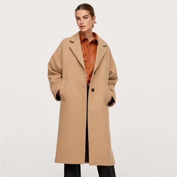Mango Wool Blend Coat New - Picture 2 of 11